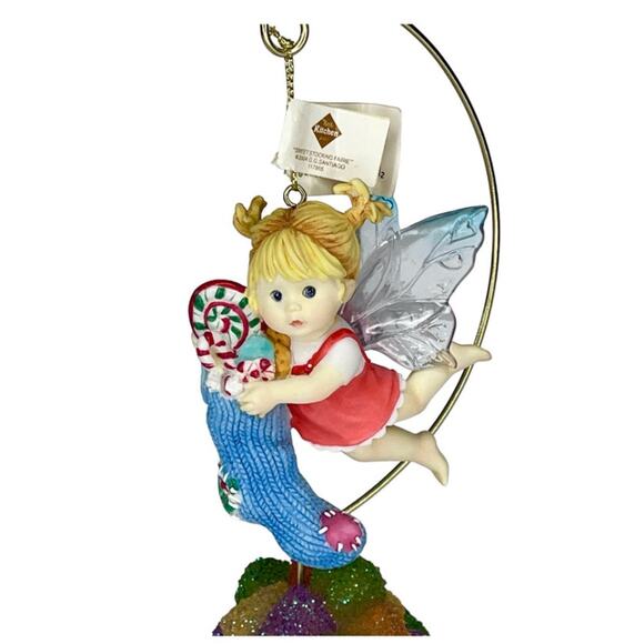 NEW My Little Kitchen Fairies SWEET STOCKING FAIRIE Ornament Gumdrop Stand BOX - Picture 2 of 7